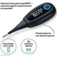 Beurer Basal Thermometer For Pregnancy Planning Or Cycle Tracking OT 30+App